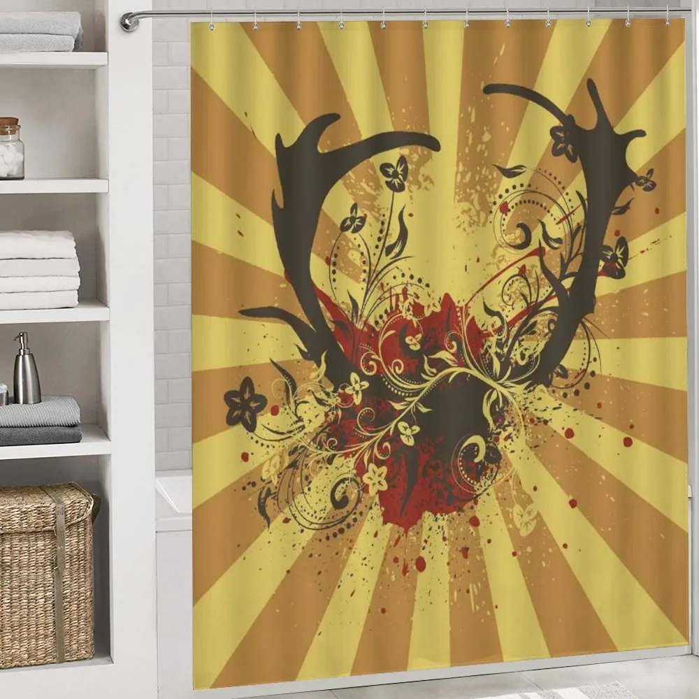 Grunge Style Antlers Art — Detail 4
