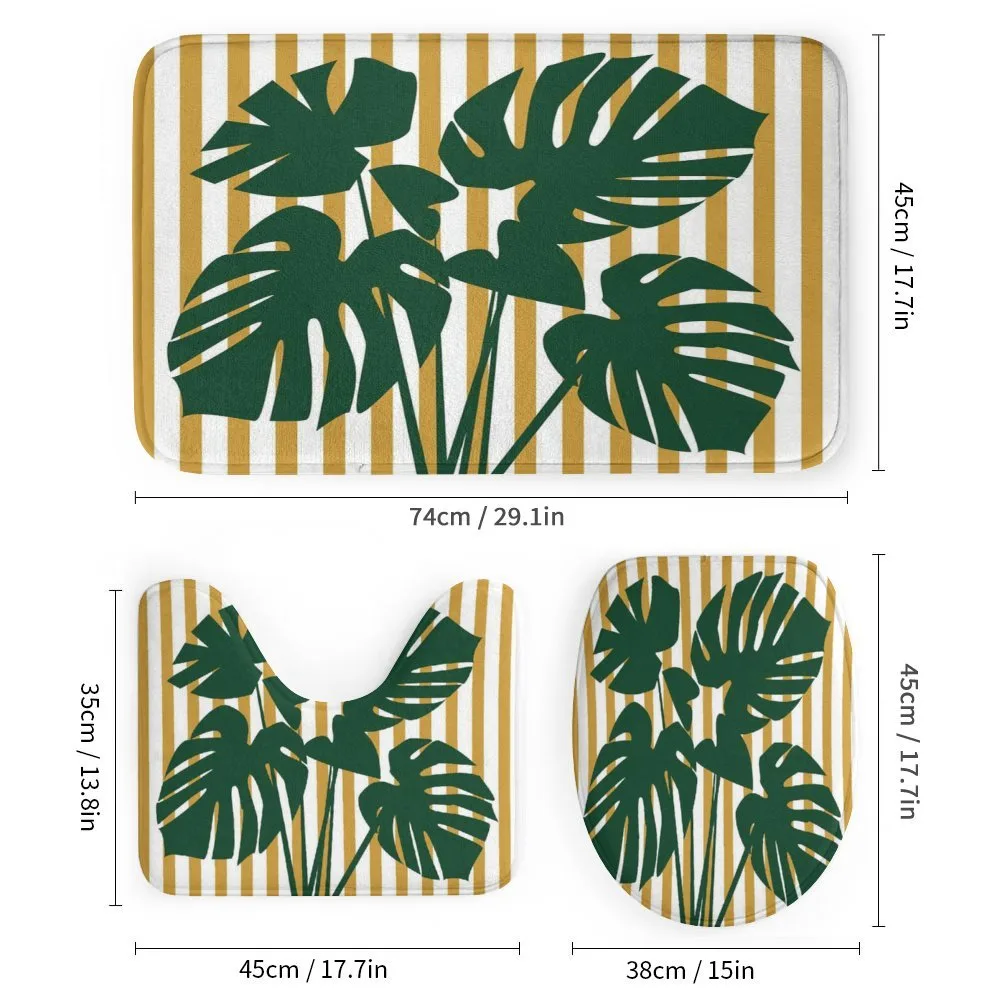 Hawaiian Monstera Stripes — Detail 1