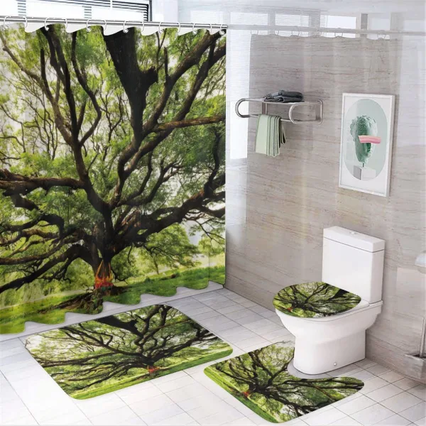 Majestic Tree Thailand on a shower curtain