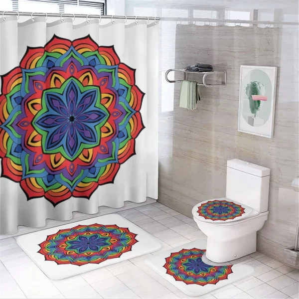 Thriving Spring on a shower curtain