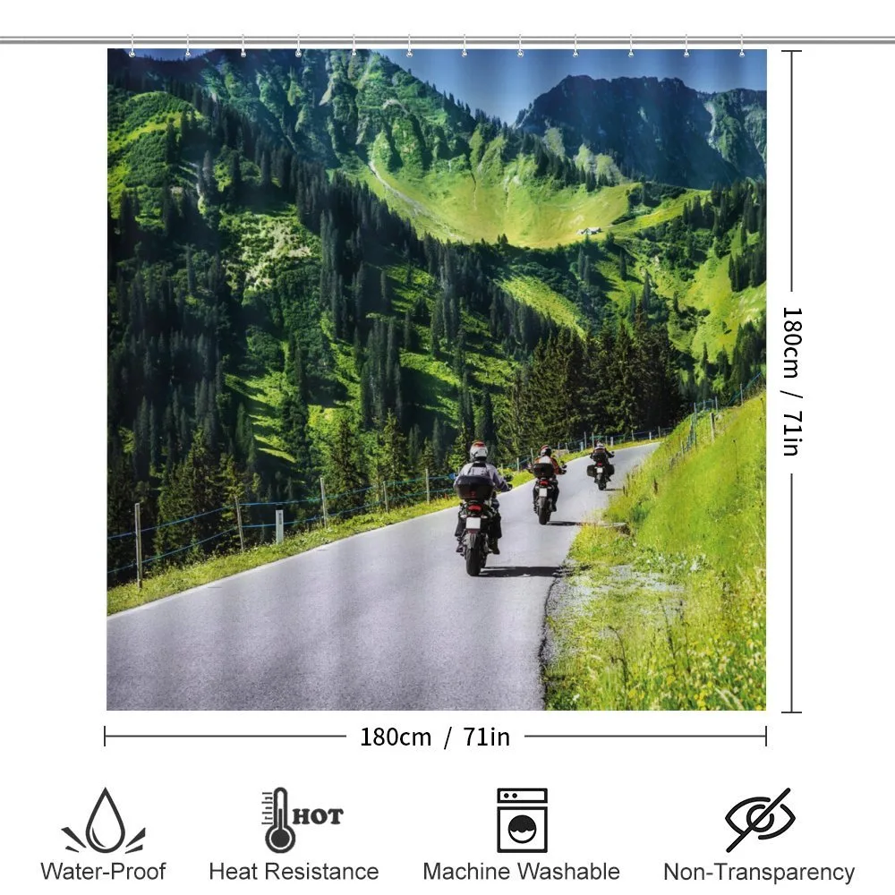 Bike Riders on Mountain — Detail 2