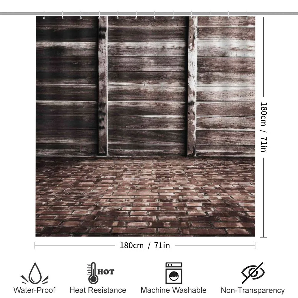 Brick Floor Wooden Wall — Detail 2