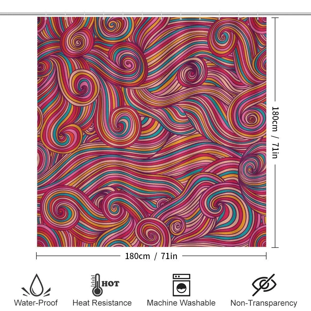 Colorful Vibrant Waves — Detail 2