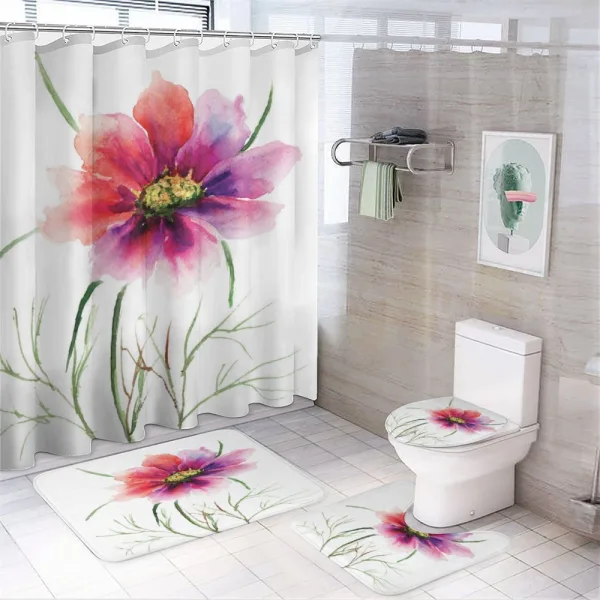 Floral Blossom Art on a shower curtain