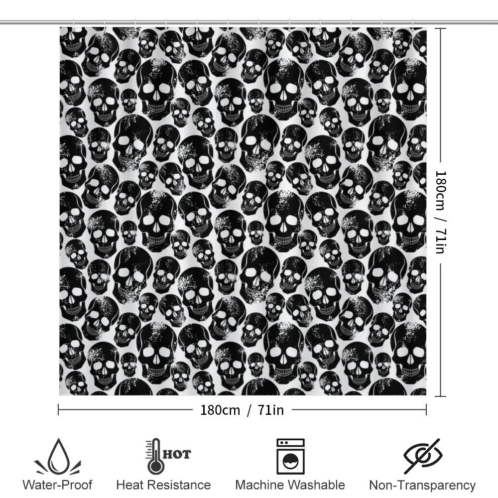 Grunge Black Skulls — Detail 2