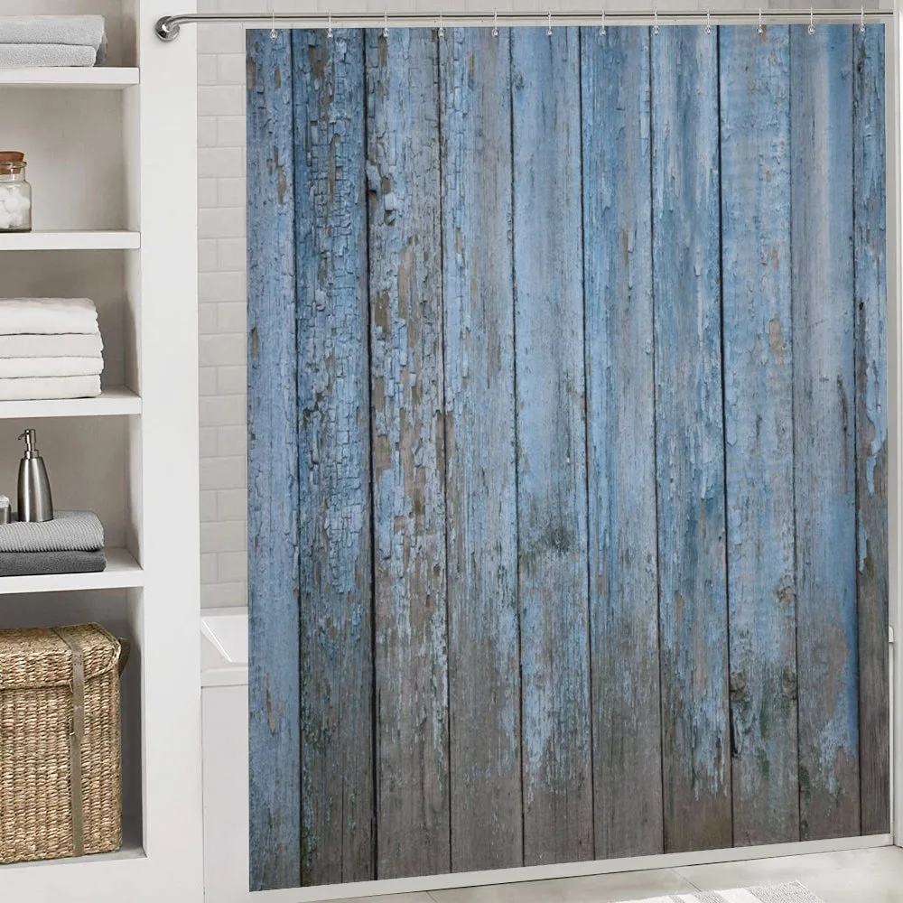 Grungy Painted Wooden Fence — Detail 4
