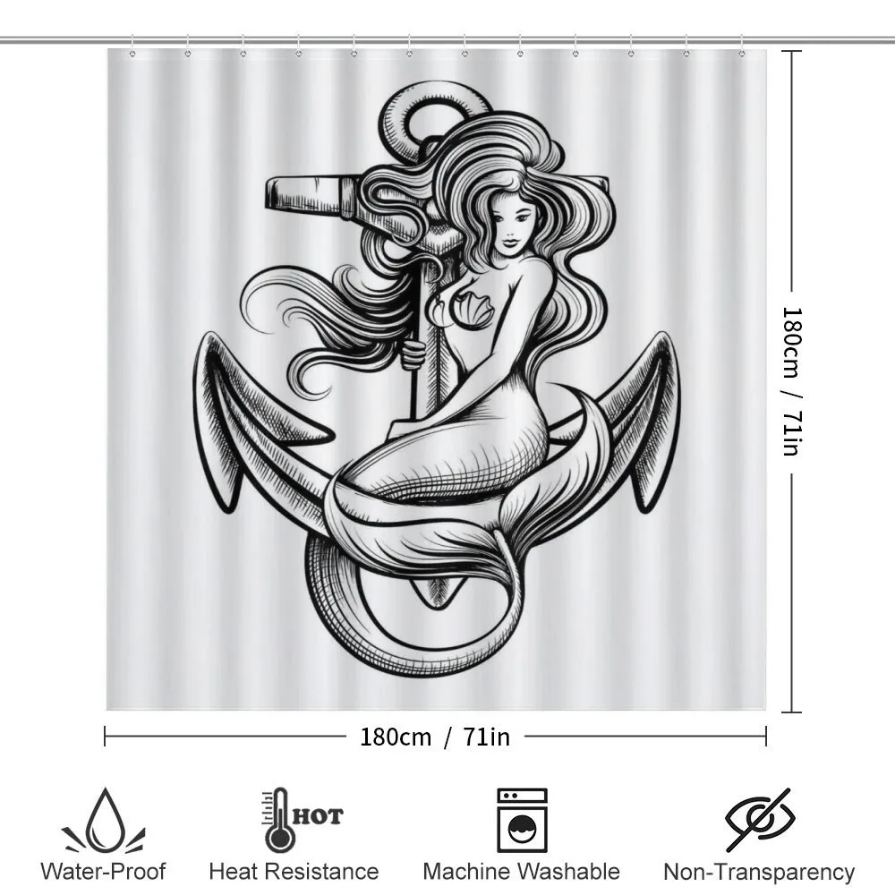 Long Haired Siren Design — Detail 2