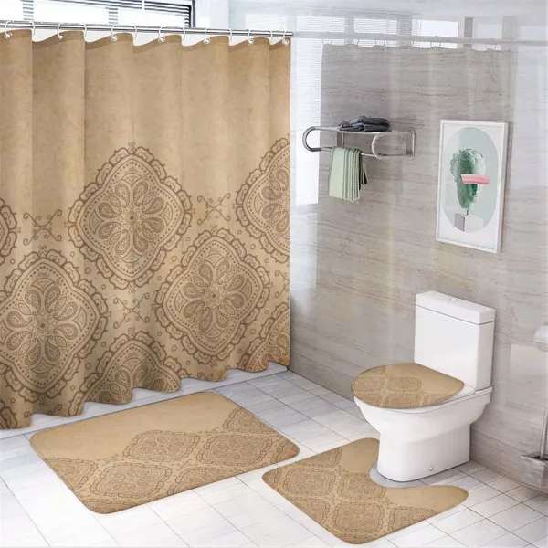 Oriental Diamond on a shower curtain
