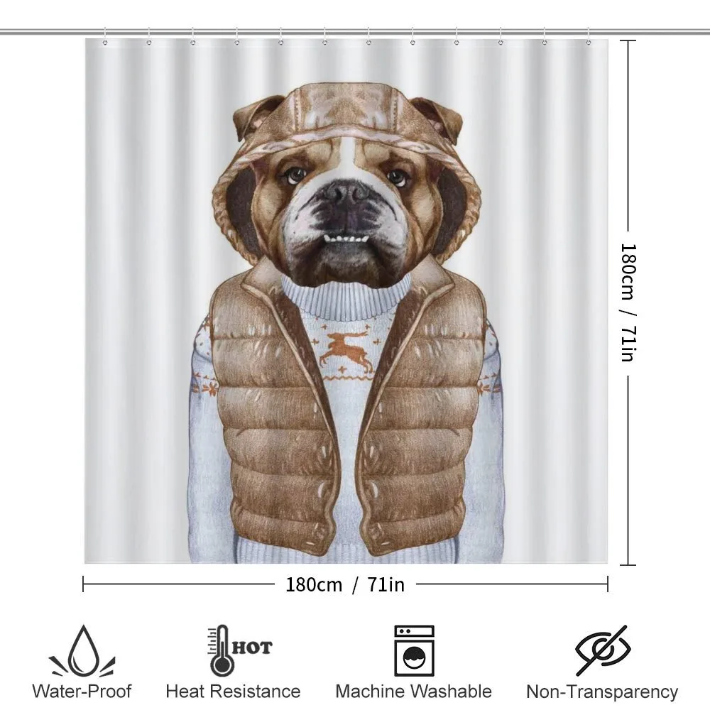 Puppy in a down Vest — Detail 2