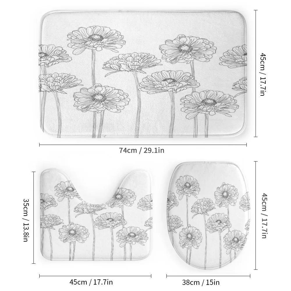 Thin Line Art Flowers — Detail 1