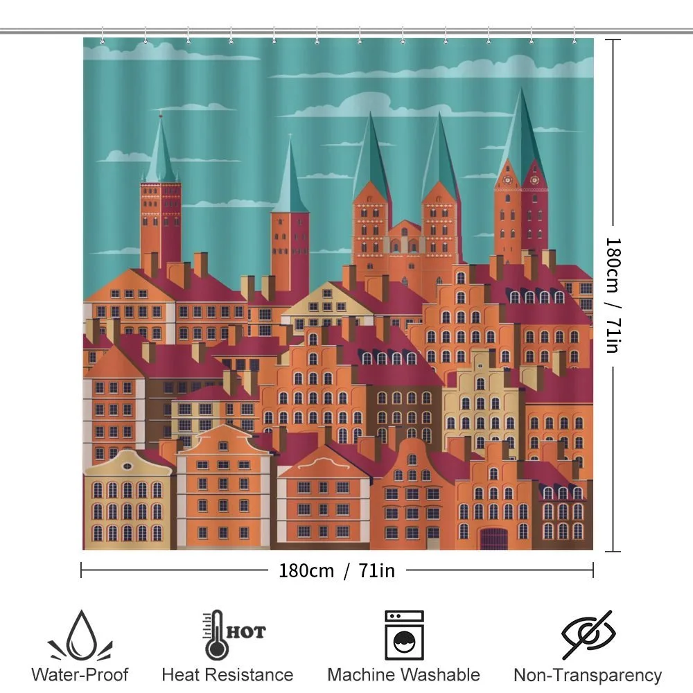 Vertical Retro Buildings — Detail 2