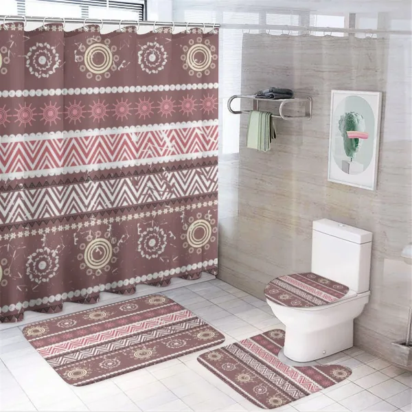 Antique Traditional Boho on a shower curtain