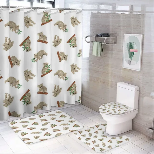 Baby Koala Pattern on a shower curtain