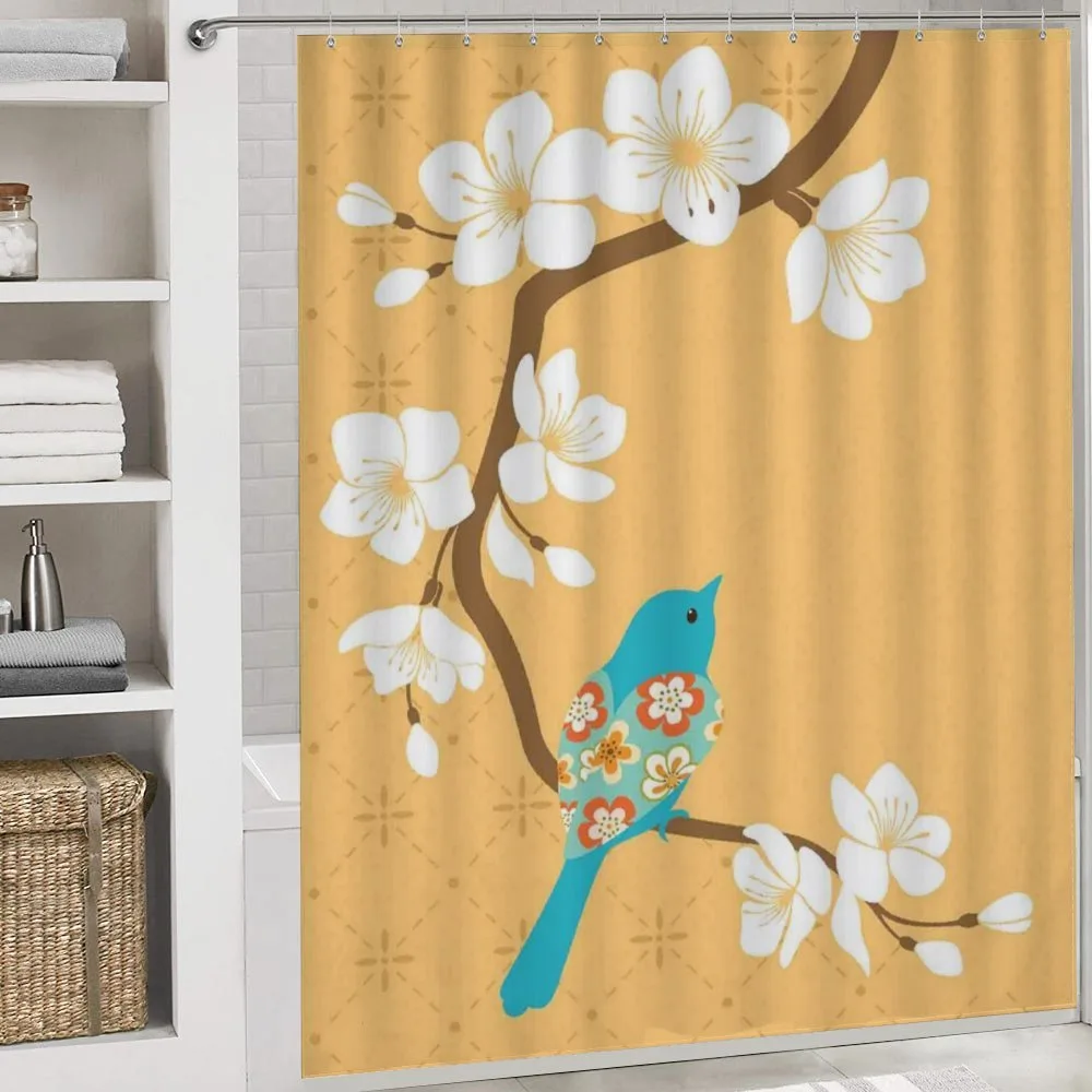 Birds on Cherry Blossom — Detail 4