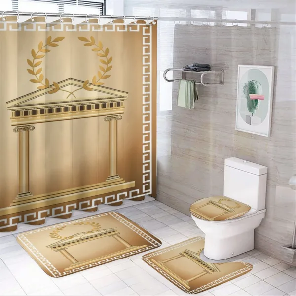 Building Olive Branch on a shower curtain