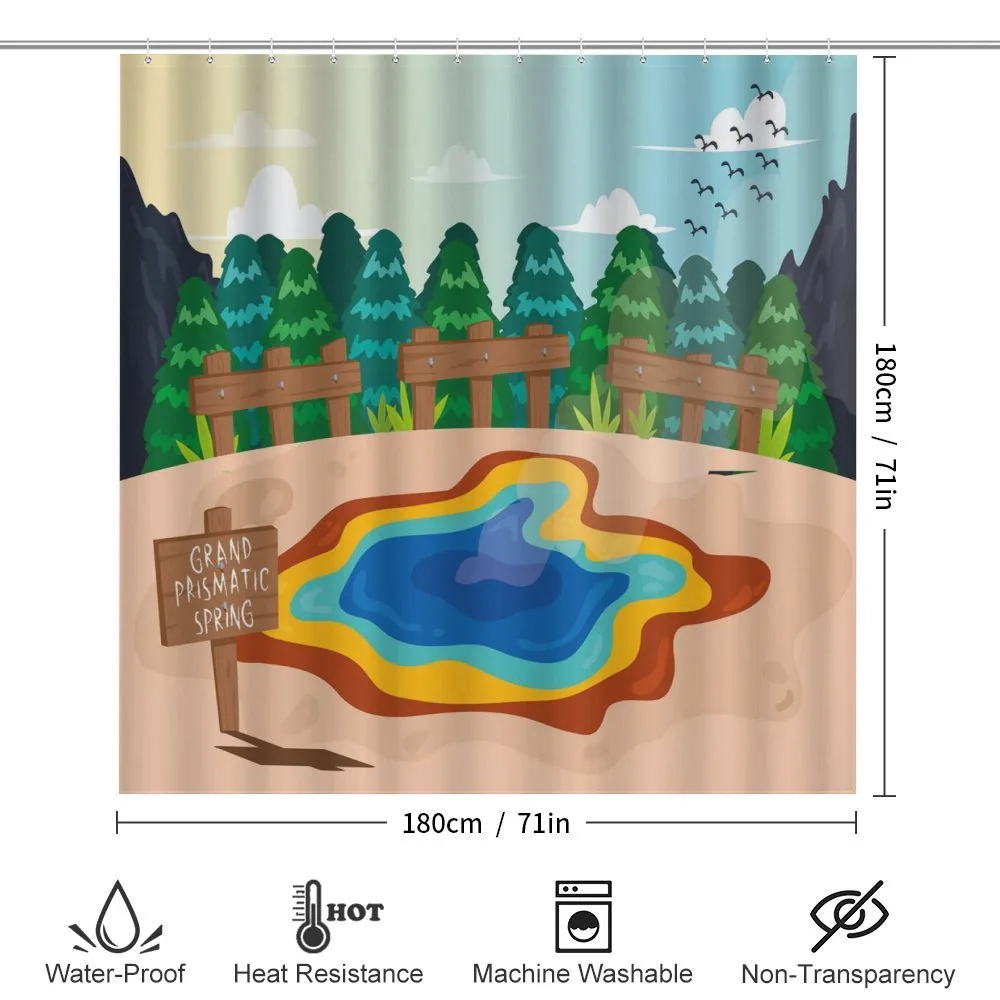 Cartoon Prismatic Spring — Detail 2
