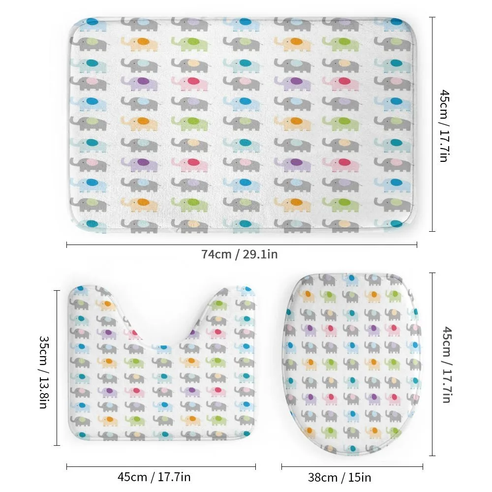 Colorful Fun Elephants — Detail 1