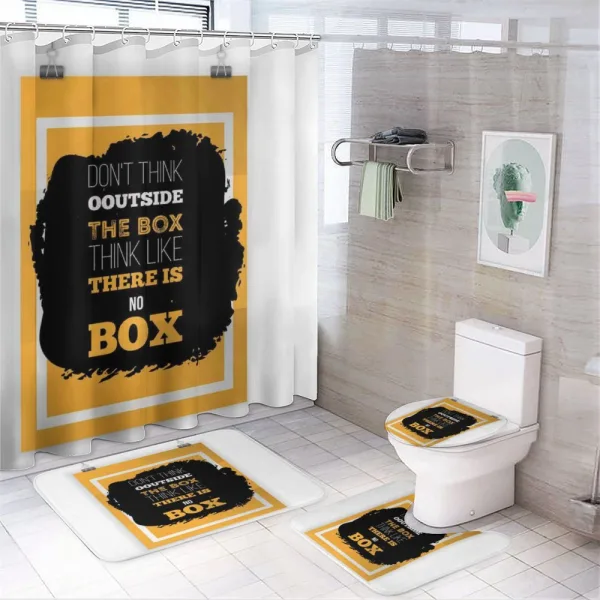 Creative Thinking on a shower curtain