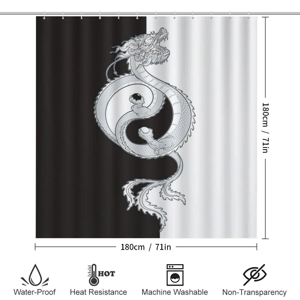 Dragon with Yin Yang — Detail 2