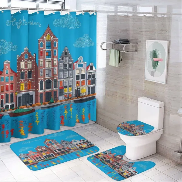 Famous Canal on a shower curtain