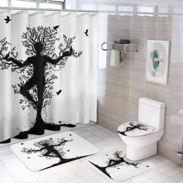 Forest Spirit Art on a shower curtain