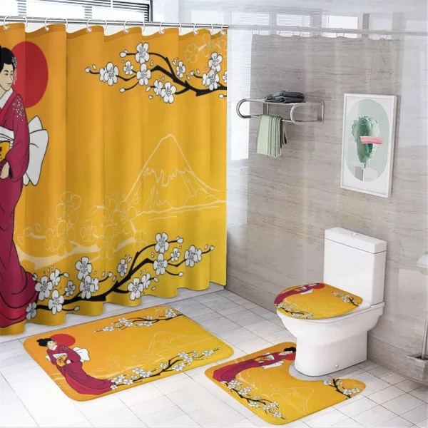 Geisha Lady on a shower curtain