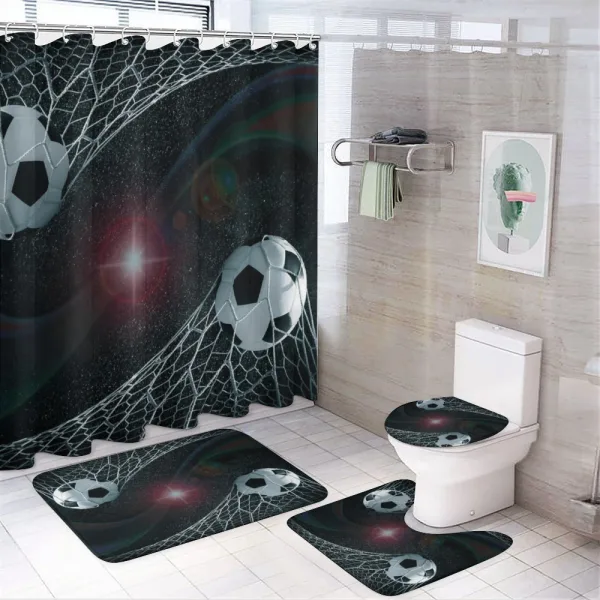 Goal Match Winner on a shower curtain