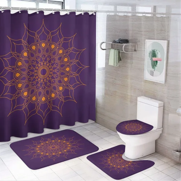 Mystic Sun on a shower curtain