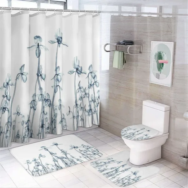 Orchids Floral Photo on a shower curtain