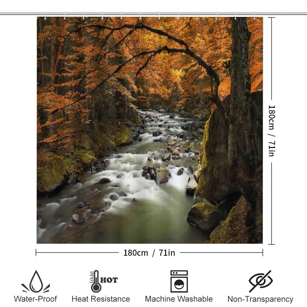 River with Rocks Forest Lush — Detail 2