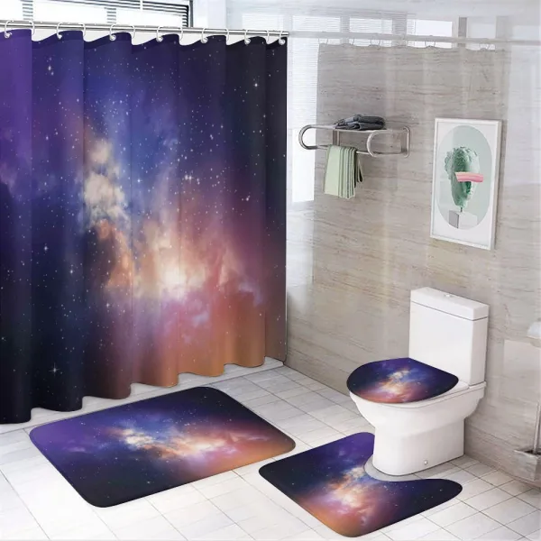 Stars in Supernova Sky on a shower curtain