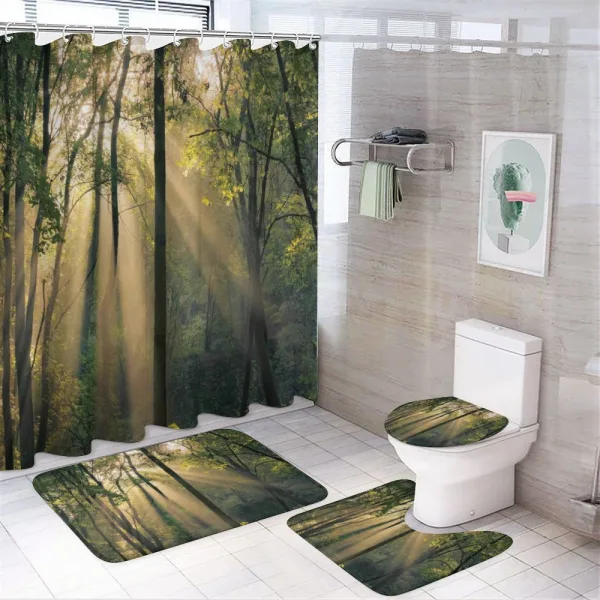 Summertime Countryside on a shower curtain