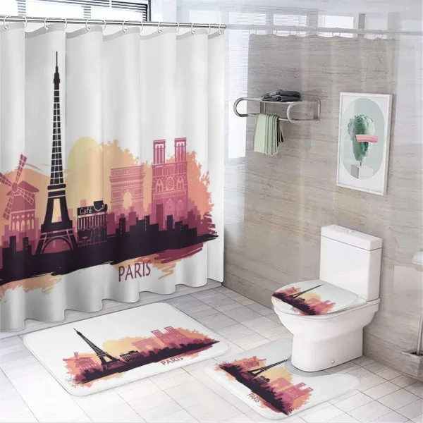 Sunset View on a shower curtain