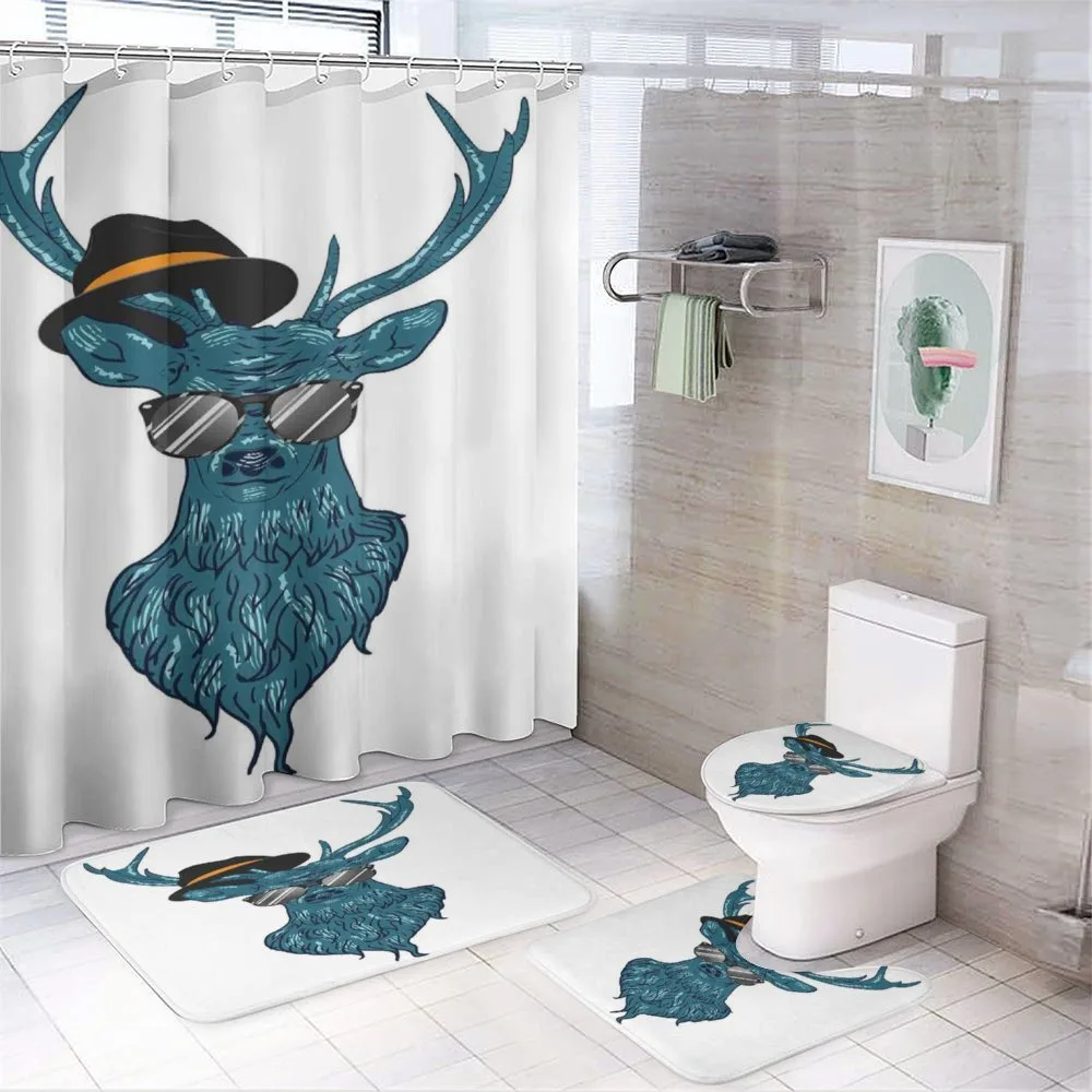 Teal Hipster Antler Print — Your design