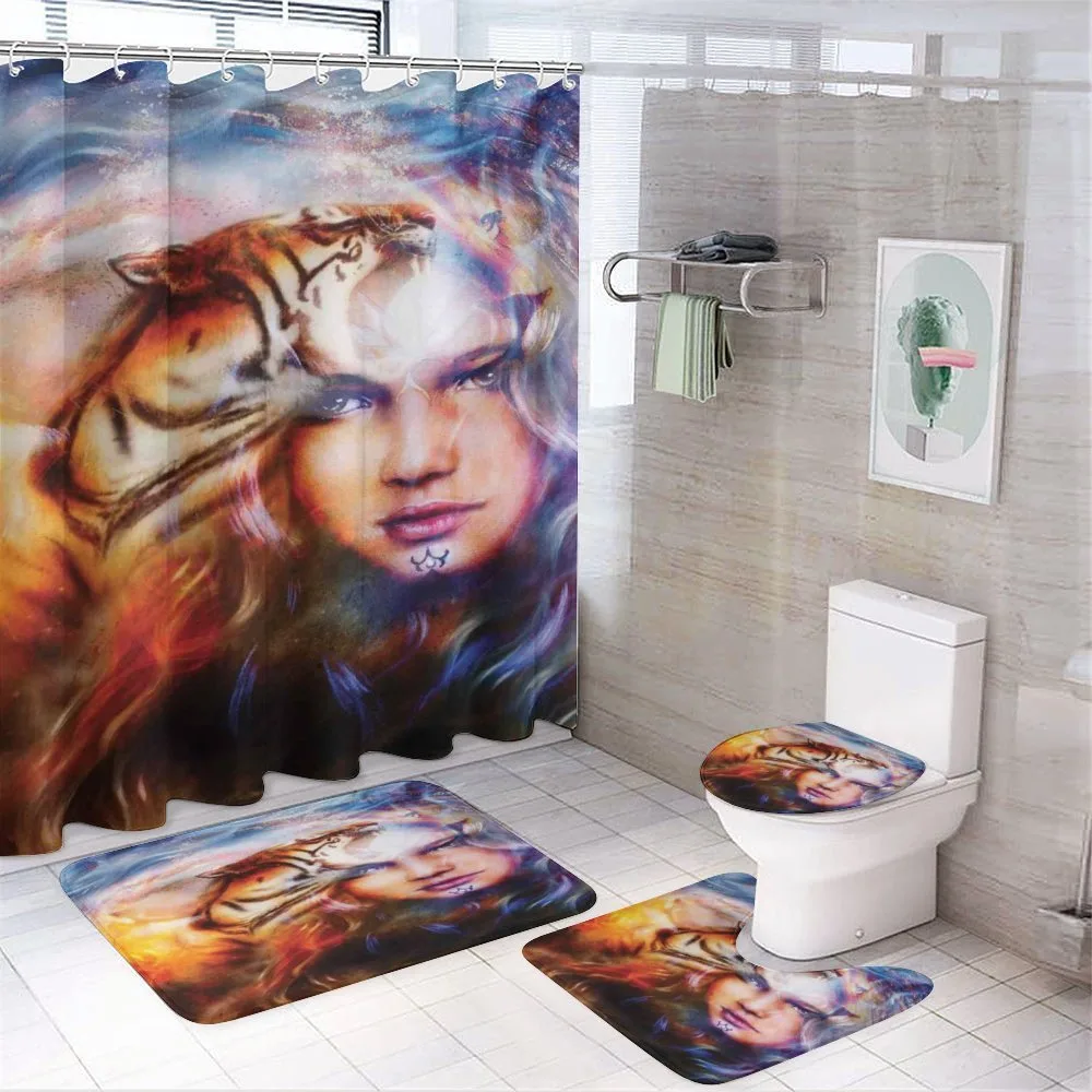 Tiger and Lion Head — Your design