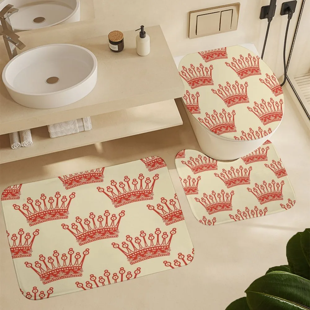 Vintage Red Crown Pattern — Detail 5