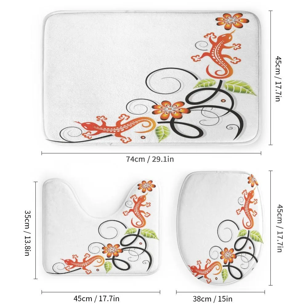 Baby Lizard and Flower — Detail 1