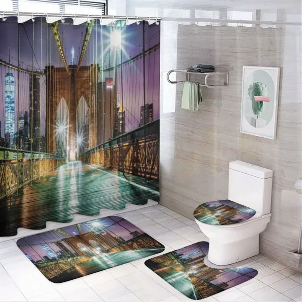 Bridge American on a shower curtain