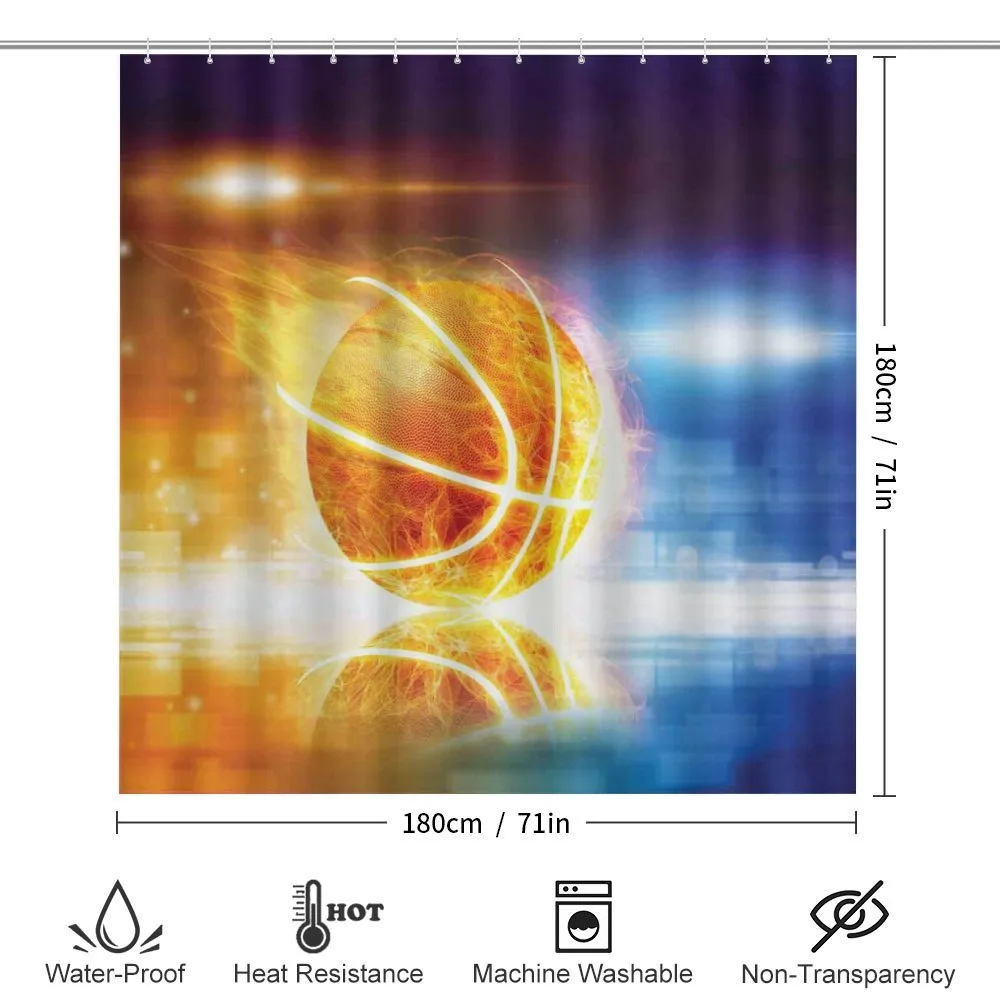 Burning Basketball Art — Detail 2