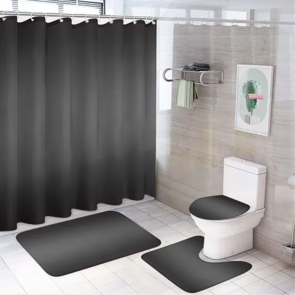 Fumes and Smokes Design on a shower curtain