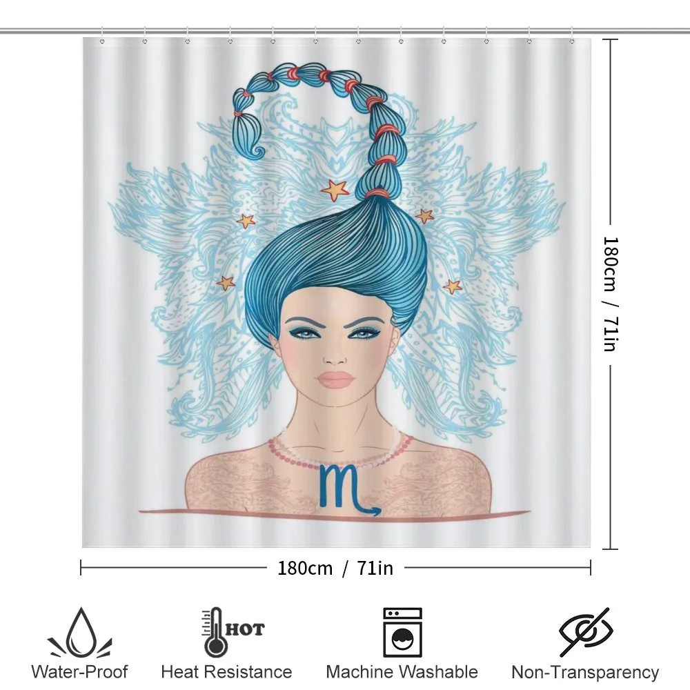 Lady Blue Hair — Detail 2