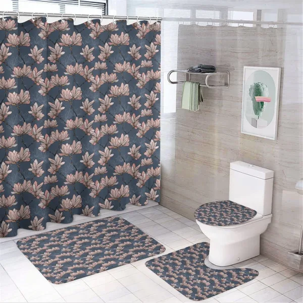 Magnolia Flowers Japan on a shower curtain