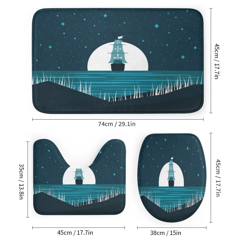 Moonlight on Water Ship — Detail 1