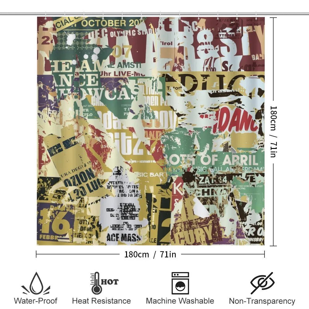 Old Torn Posters Collage — Detail 2