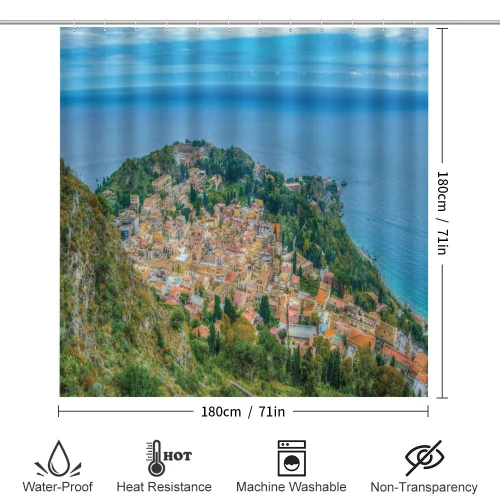 Sea Coast Town Aerial View — Detail 2