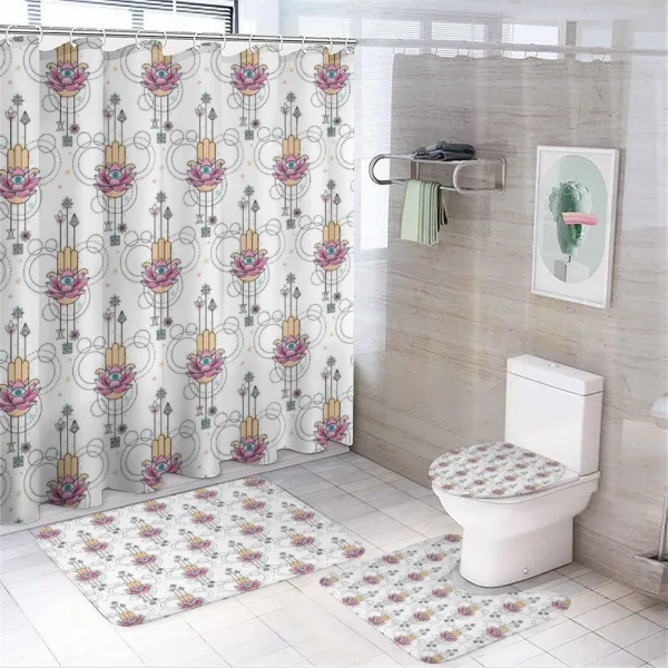 All Seeing Eye Ethnic on a shower curtain