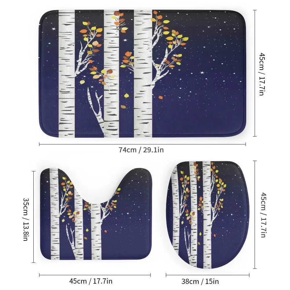 Birch Trees with Foliage — Detail 1