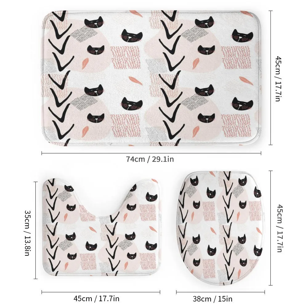 Cat Faces Dotted — Detail 1