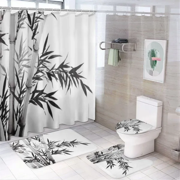 Chinese Calligraphy on a shower curtain