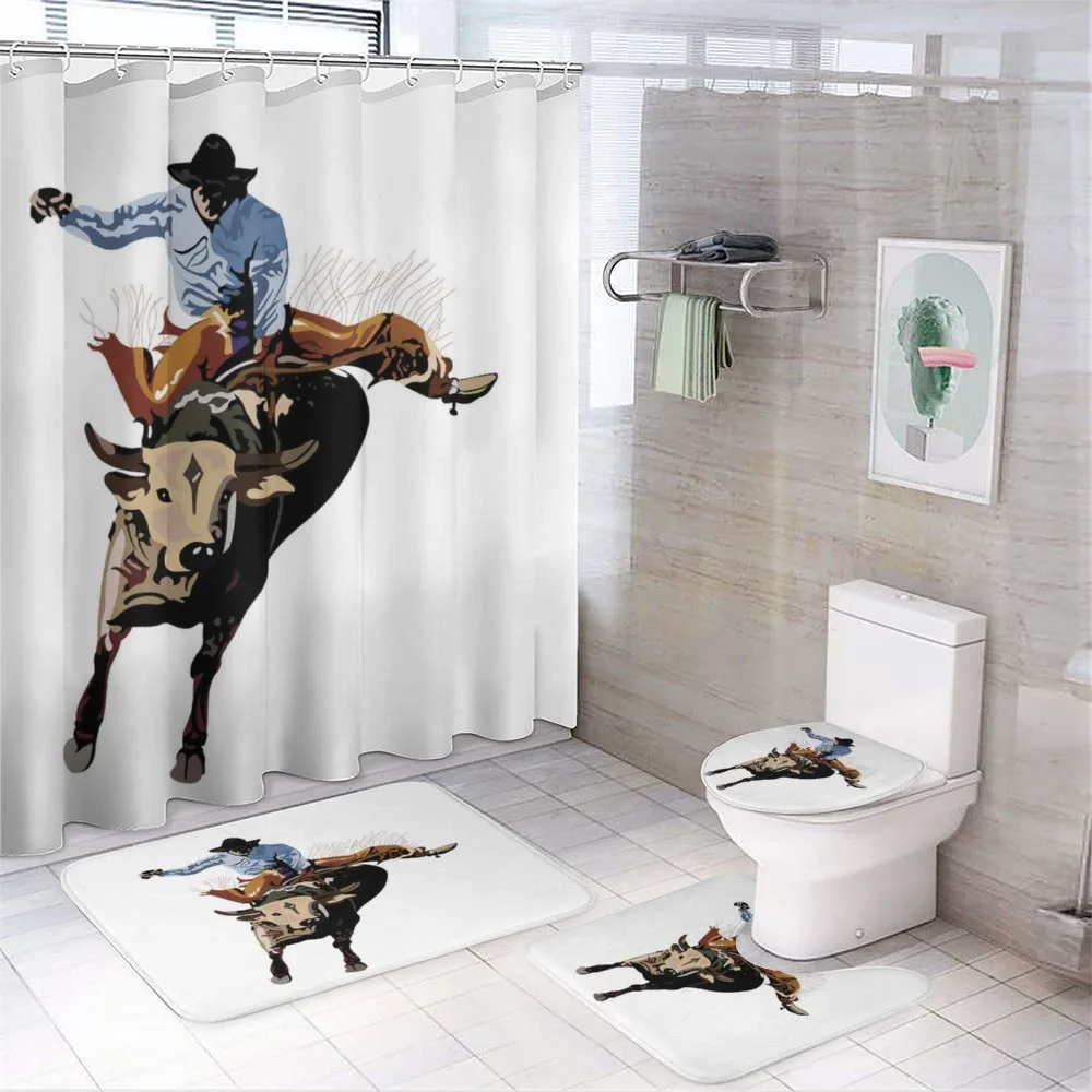 Cowboy Bucking Bull Western — Your design